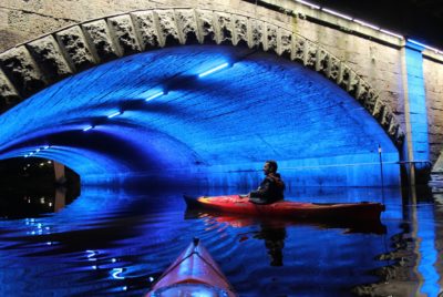 Night Kayaking On A River