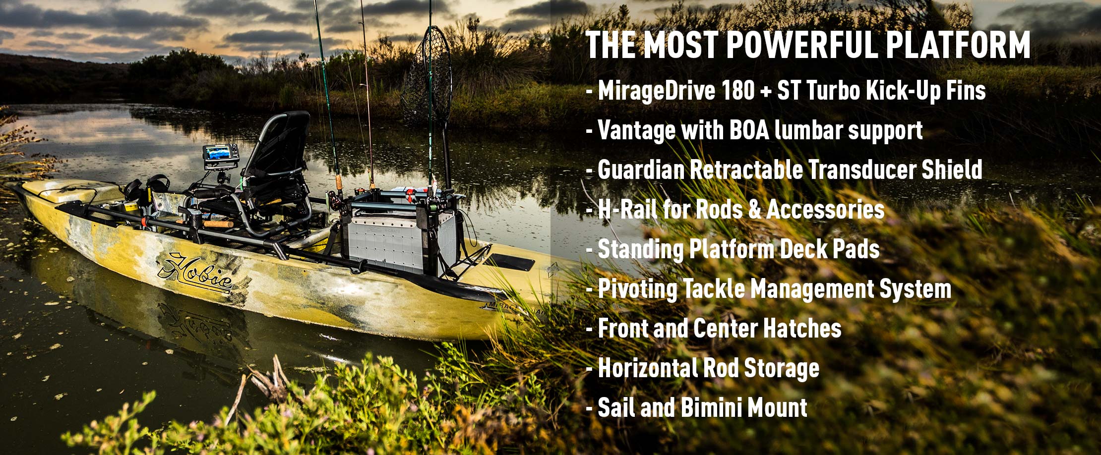 Mirage Pro Angler 14 features